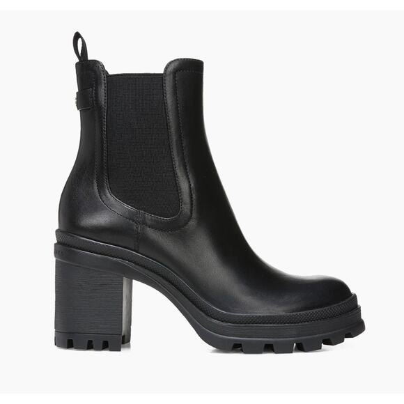 Nearly New! Veronica Beard Winnie Water Resistant Chelsea Boots in Black Sz. 9.5 - Picture 2 of 10